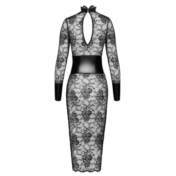 F375 HALBLANGES KLEID NOIRELLE AUS SPITZE VON NOIR HANDMADE