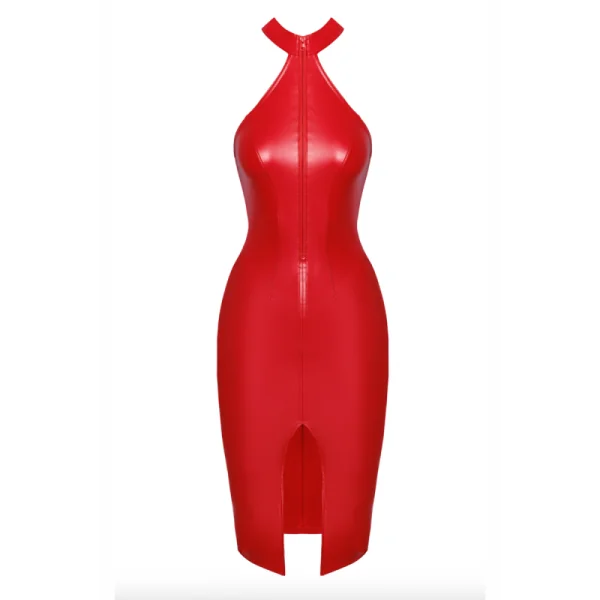 Halblanges Wetlook Kleid F354 von Noir Handmade Orgia Collection kaufen | Fesselliebe