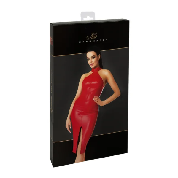 Halblanges Wetlook Kleid F354 von Noir Handmade Orgia Collection kaufen | Fesselliebe