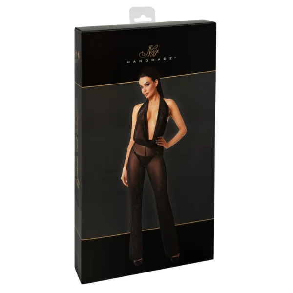 Bodystocking mit Wasserfallausschnitt F350 von Noir Handmade kaufen | Fesselliebe