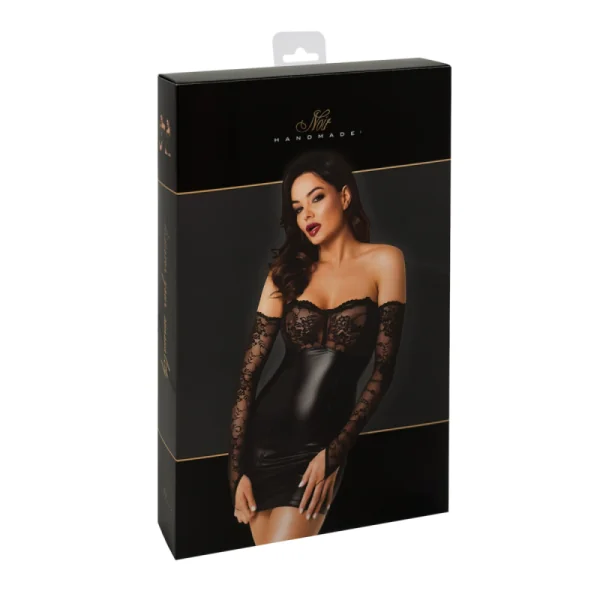 Wetlook Minikleid mit Spitze F340 von Noir Handmade kaufen | Fesselliebe