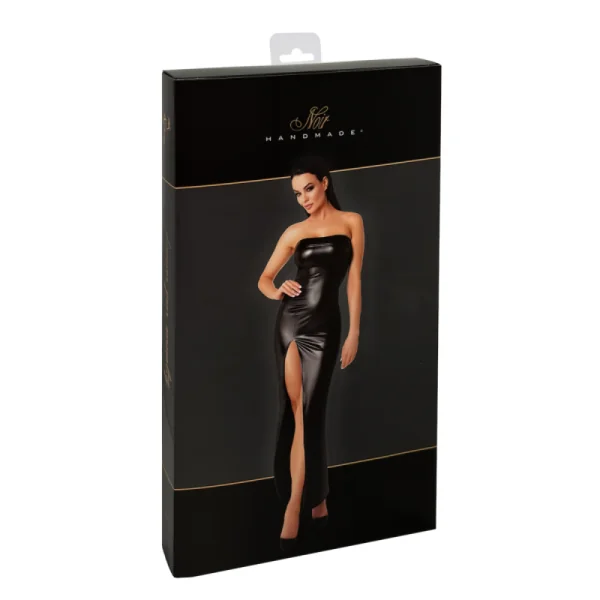 F336 Langes Wetlook Kleid von Noir Handmade kaufen | Fesselliebe