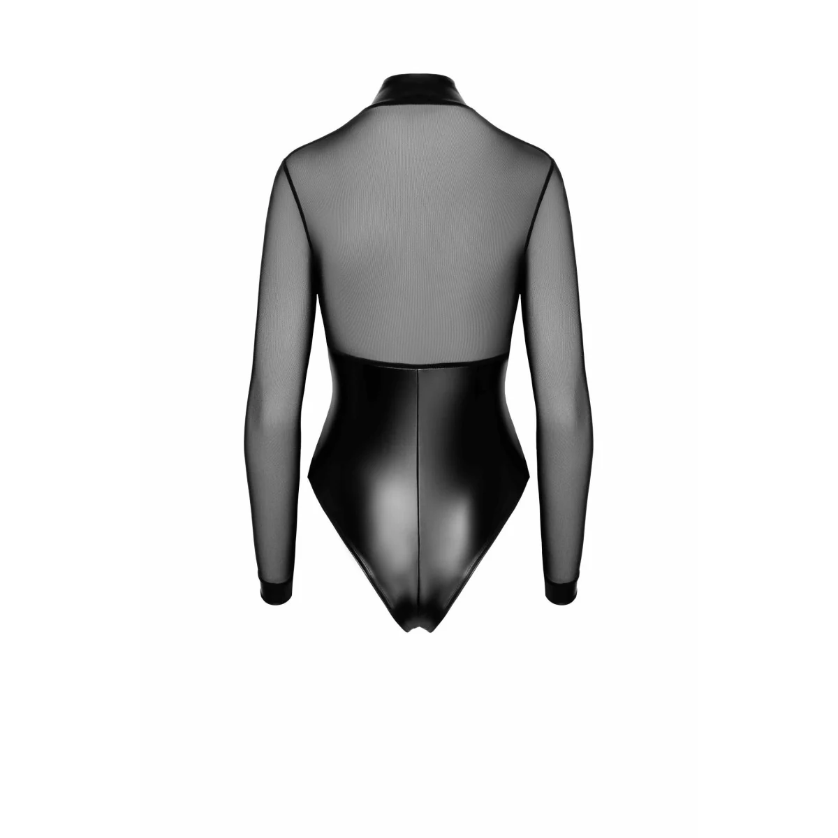 F321 Wetlook/Tüll Body mit Ringen von Noir Handmade kaufen | Fesselliebe