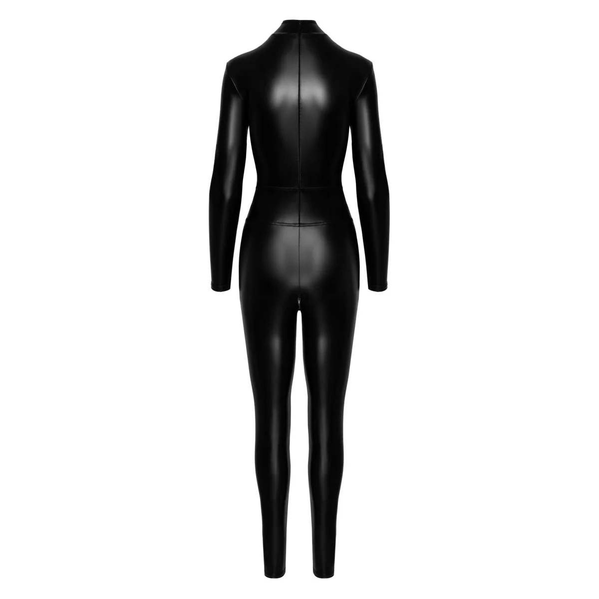 F319 Powerwetlook Catsuit mit Reißverschluss und Ring von Noir Handmade kaufen | Fesselliebe