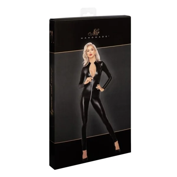 F293 Powerwetlook Catsuit mit Frontreißverschluss von Noir Handmade kaufen | Fesselliebe