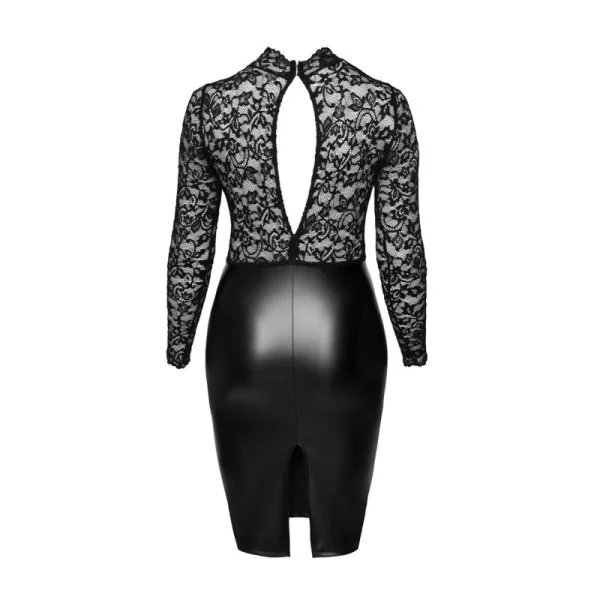 Midi Kleid mit Weicher Spitze F269 von Noir Handmade Curve Collection kaufen | Fesselliebe