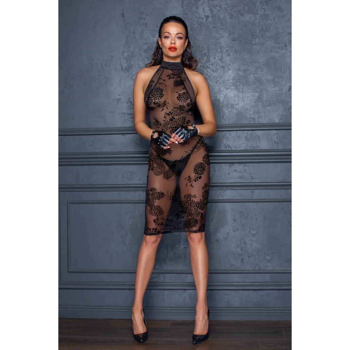 Halblanges Kleid F240 von Noir Handmade Fucking Fabulous Collection kaufen | Fesselliebe