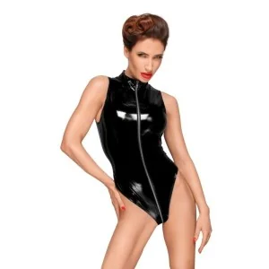 Pvc Body mit Tief Geschnittener Schulterlinie und Langem Metallreißverschluss F191 von Noir Handmade Decadence Collection kaufen | Fesselliebe
