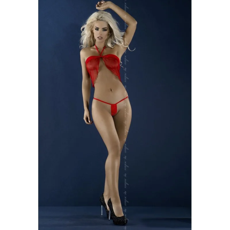 Rotes Set Diana von Meseduce Dessous kaufen | Fesselliebe