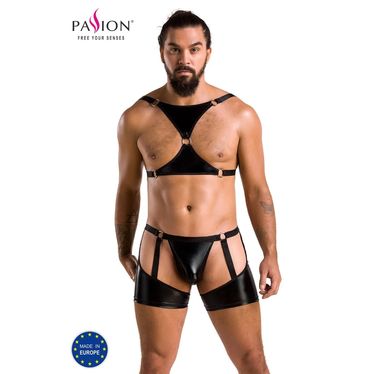 2-Teilgies Herren Set 047 Schwarz von Passion kaufen | Fesselliebe