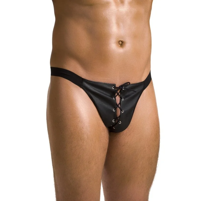 Schwarzer Kunstleder Jockstrap 044 von Passion kaufen | Fesselliebe