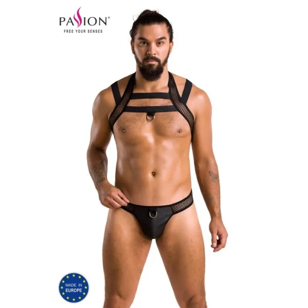 Schwarzes Harness Set 043 von Passion kaufen | Fesselliebe