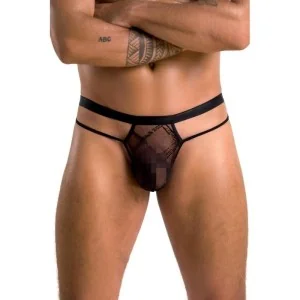 Schwarzer Männer String 029 von Passion kaufen | Fesselliebe