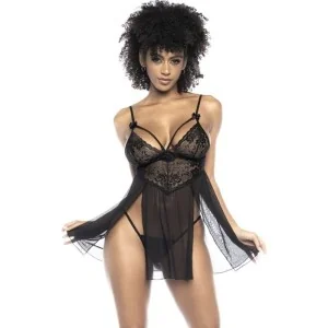 Schwarzes Babydoll - Mal7502blk von Mapale kaufen | Fesselliebe