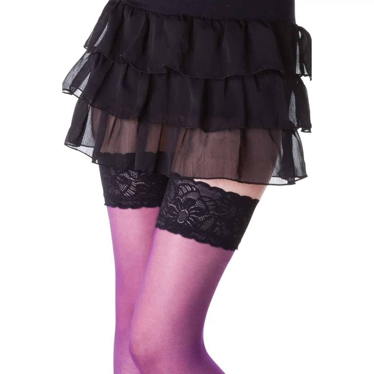 Halterlose Strümpfe Barbara Violett von Legg Story kaufen | Fesselliebe