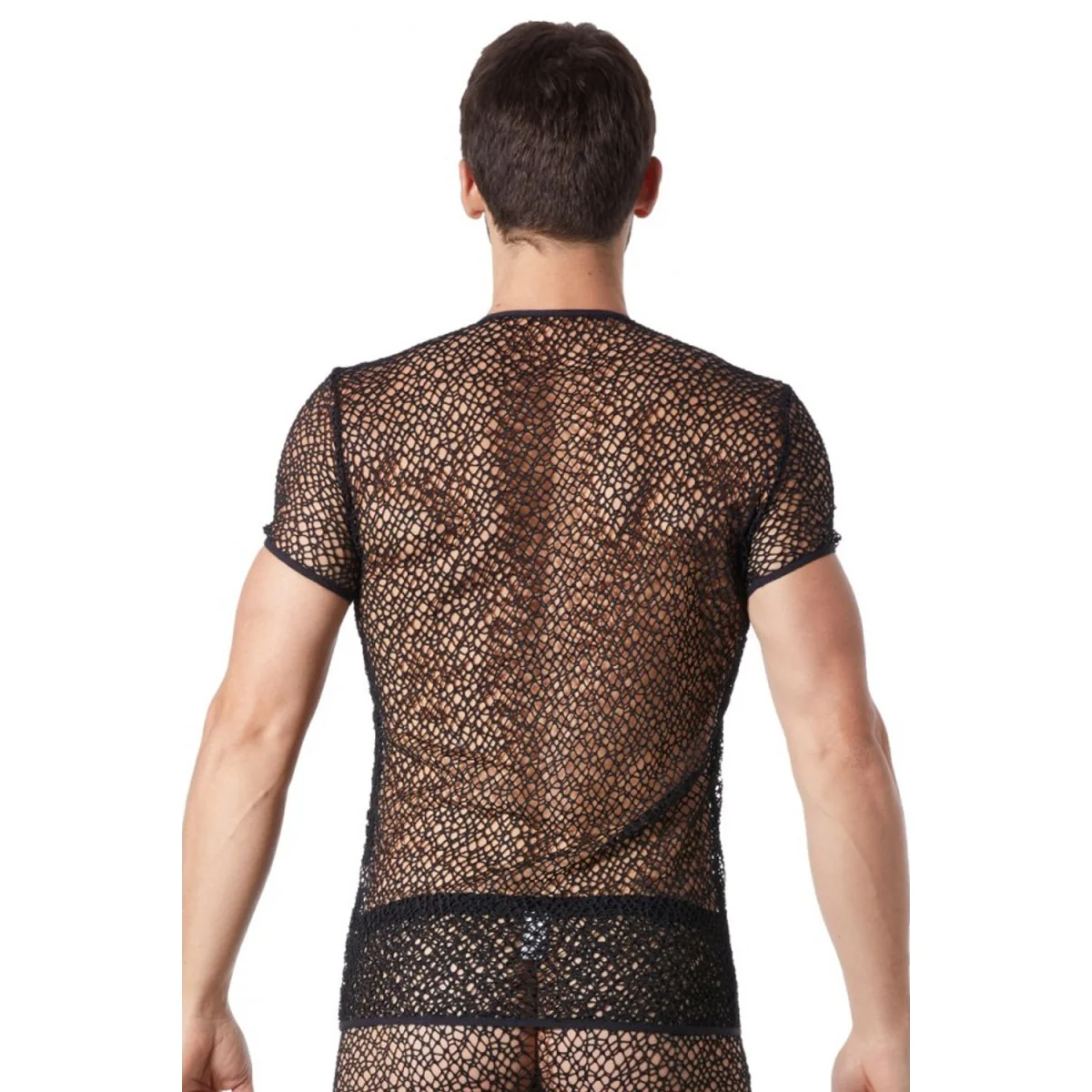 Schwarzes Netz T-Shirt Fetish 810-77 von Look Me kaufen | Fesselliebe