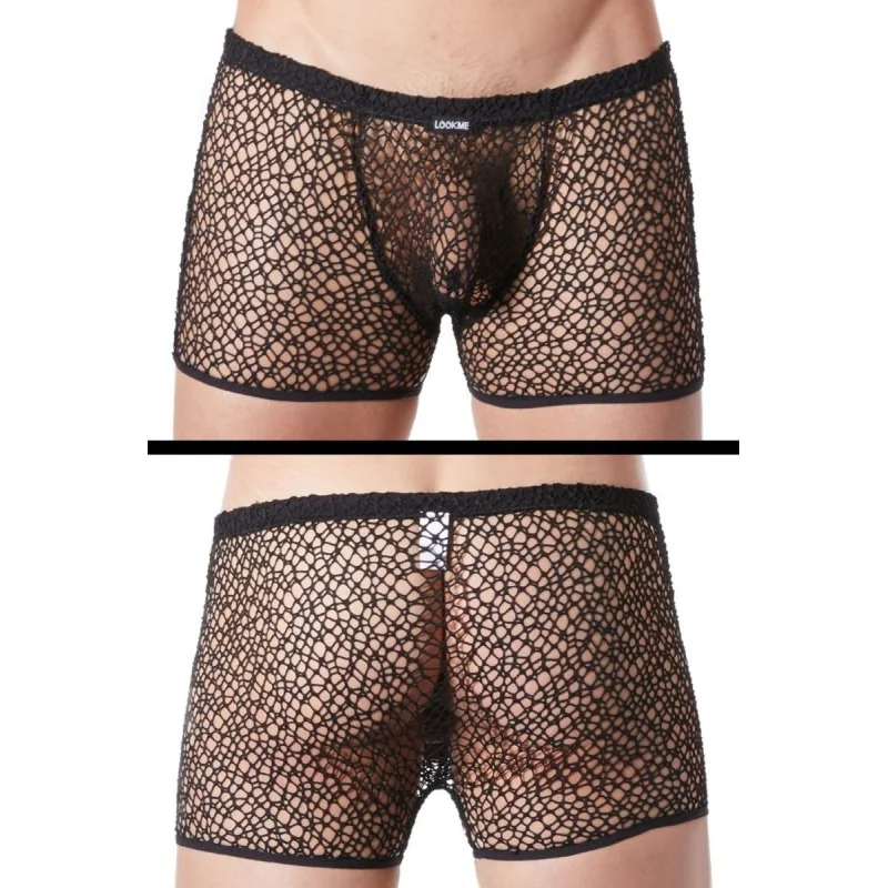 Schwarze Netz Boxer Short Fetish 810-67 von Look Me kaufen | Fesselliebe