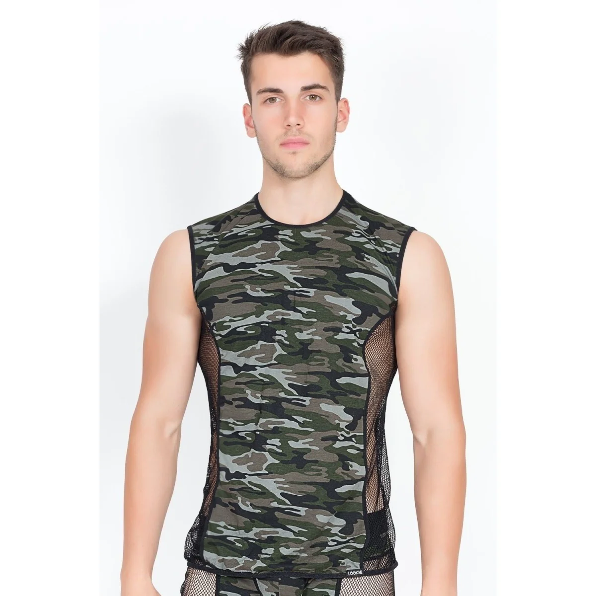 Camouflage V-Shirt Military 58-77 von Look Me kaufen | Fesselliebe