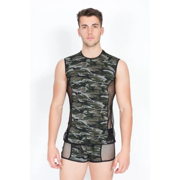 Camouflage V-Shirt Military 58-77 von Look Me kaufen | Fesselliebe