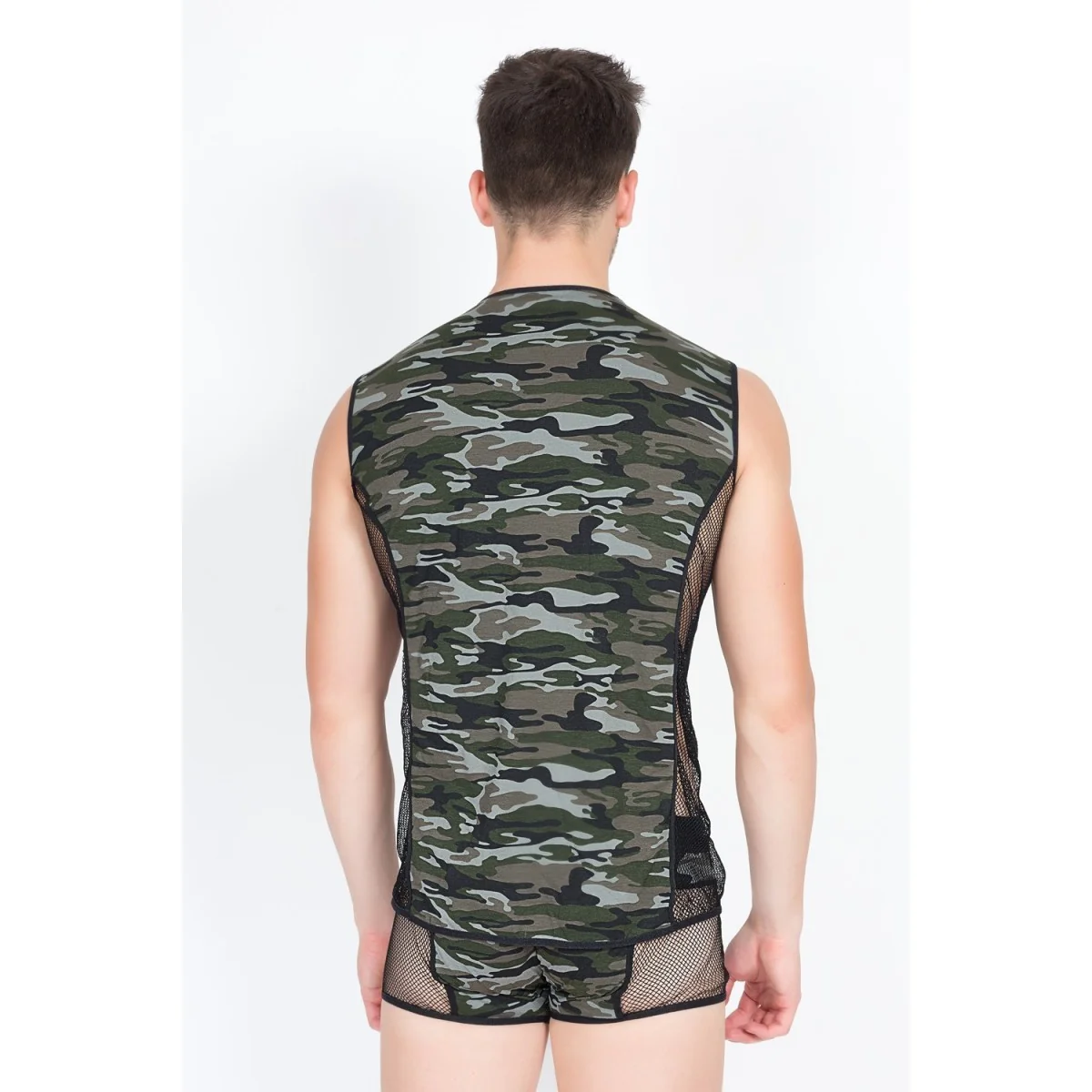 Camouflage V-Shirt Military 58-77 von Look Me kaufen | Fesselliebe