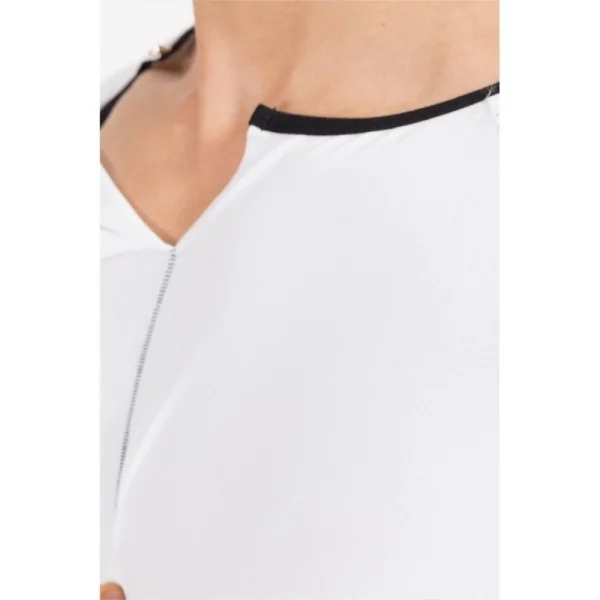 Weiß/Schwarzes V-Shirt Mixing 43-77 von Look Me kaufen | Fesselliebe