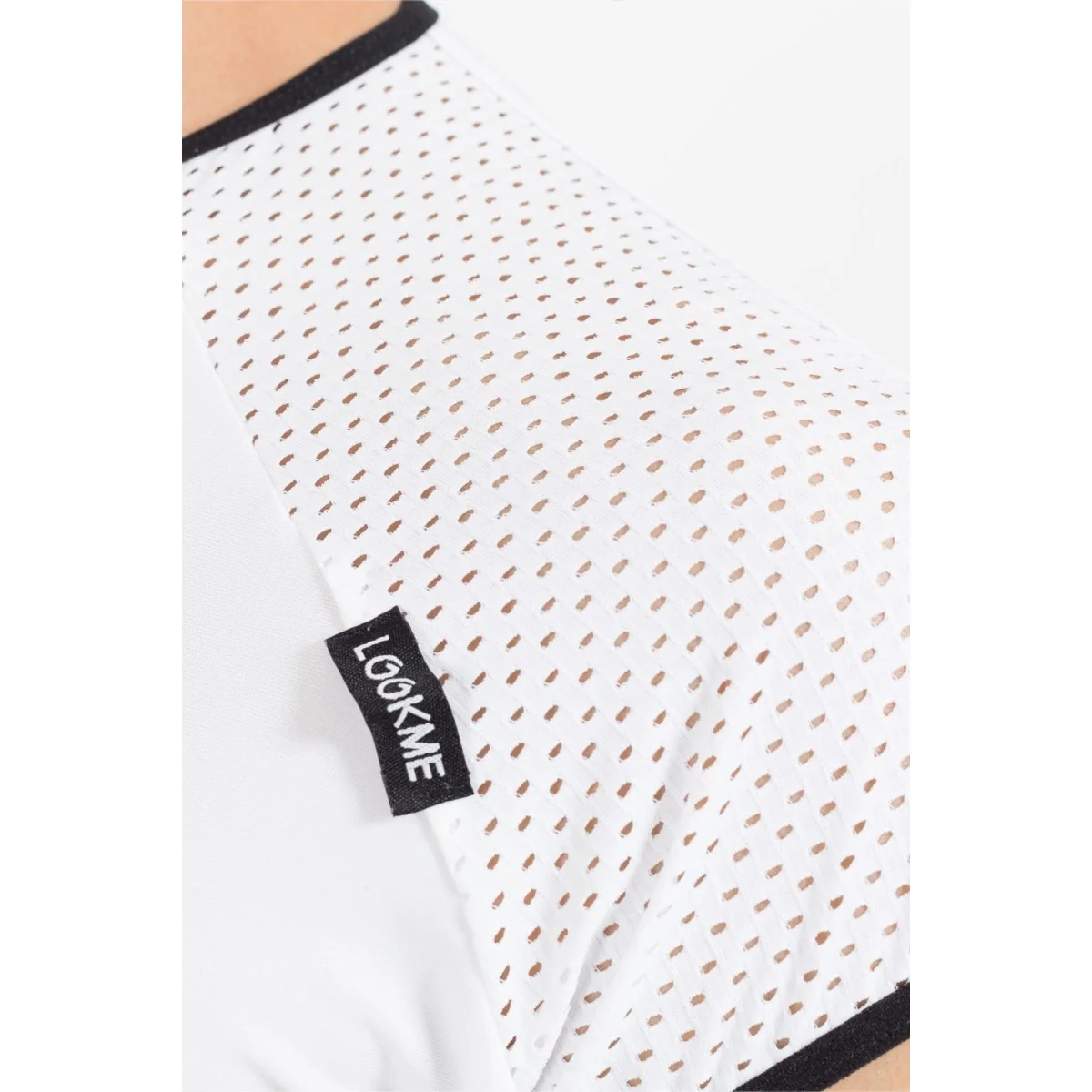 Weiß/Schwarzes V-Shirt Mixing 43-77 von Look Me kaufen | Fesselliebe