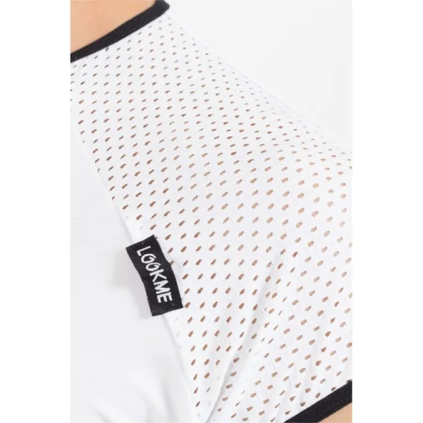 Weiß/Schwarzes V-Shirt Mixing 43-77 von Look Me kaufen | Fesselliebe