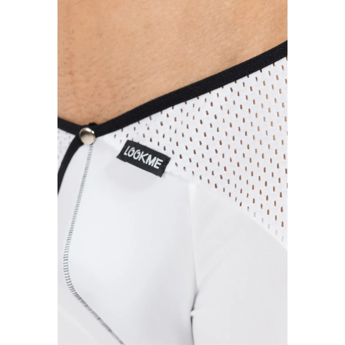 Weiß/Schwarzer Herren-Boxer Mixing 43-67 von Look Me kaufen | Fesselliebe