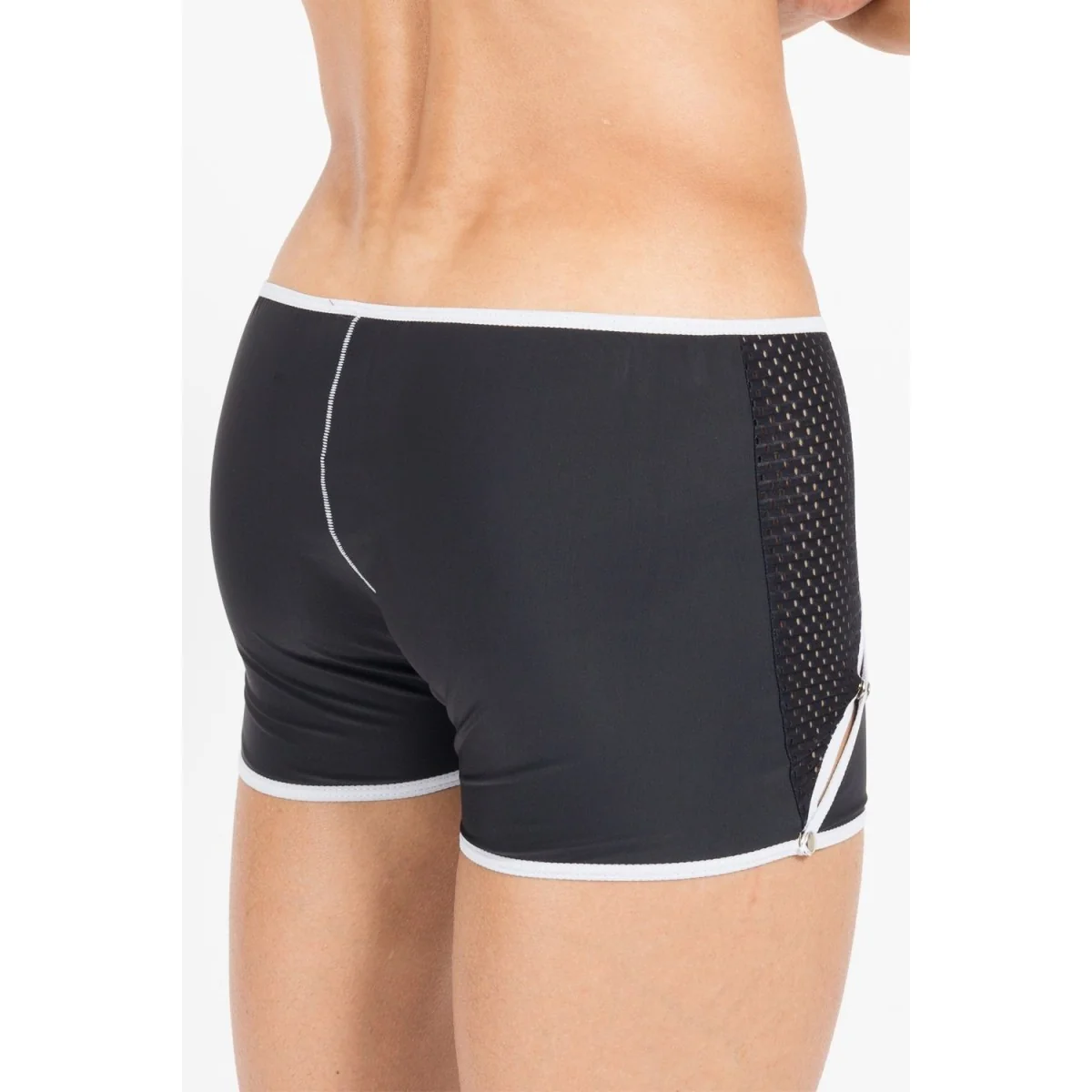 Schwarz/Weißer Herren-Boxer Mixing 43-67 von Look Me kaufen | Fesselliebe