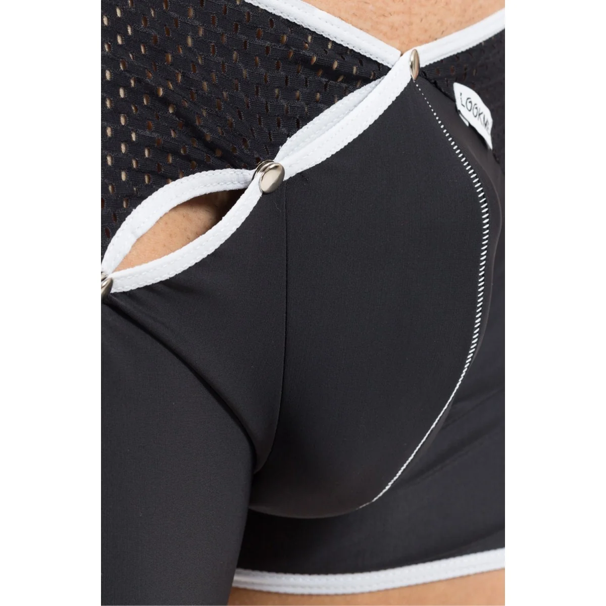 Schwarz/Weißer Herren-Boxer Mixing 43-67 von Look Me kaufen | Fesselliebe