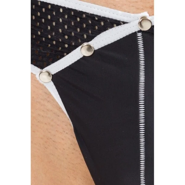 Schwarz/Weißer Männer String Mixing 43-57 von Look Me kaufen | Fesselliebe