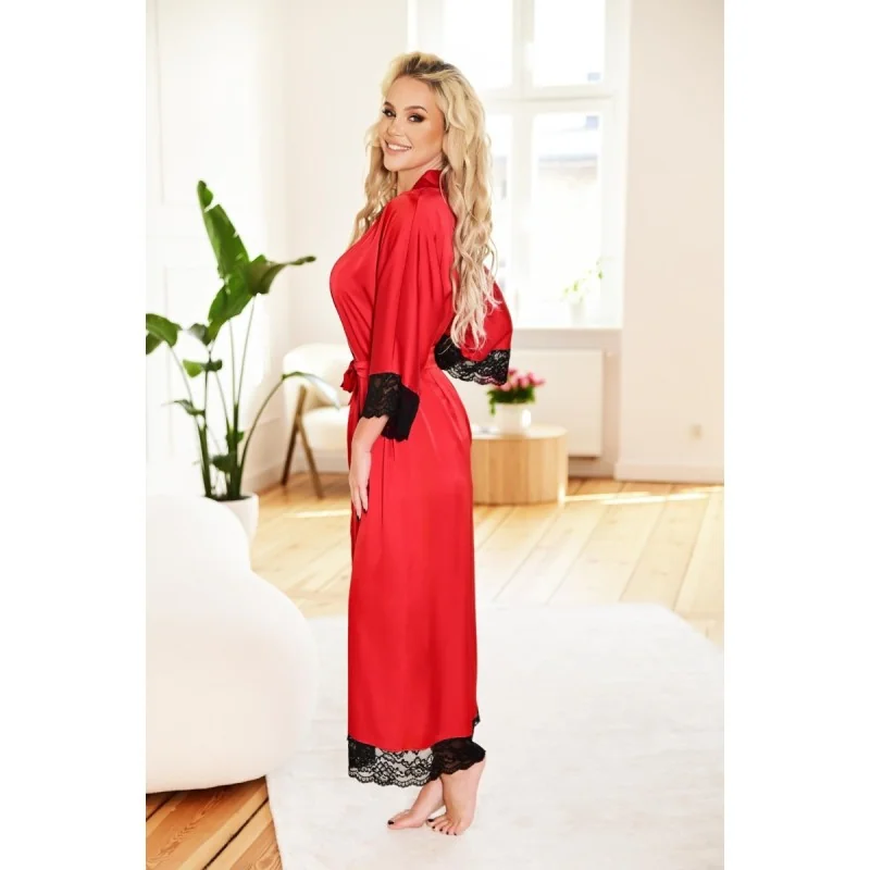 Rot/Schwarzer Morgenmantel Ka923010 von Kalimo kaufen | Fesselliebe 2