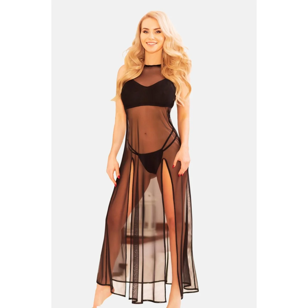 Schwarzes Nachtkleid Ka922448 von Kalimo kaufen | Fesselliebe