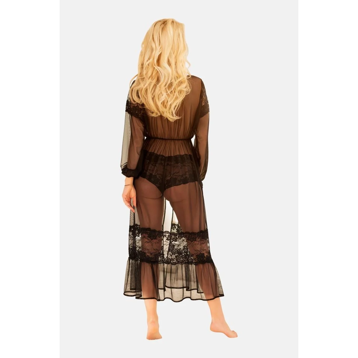 Schwarzer Morgenmantel Ka922359 von Kalimo kaufen | Fesselliebe