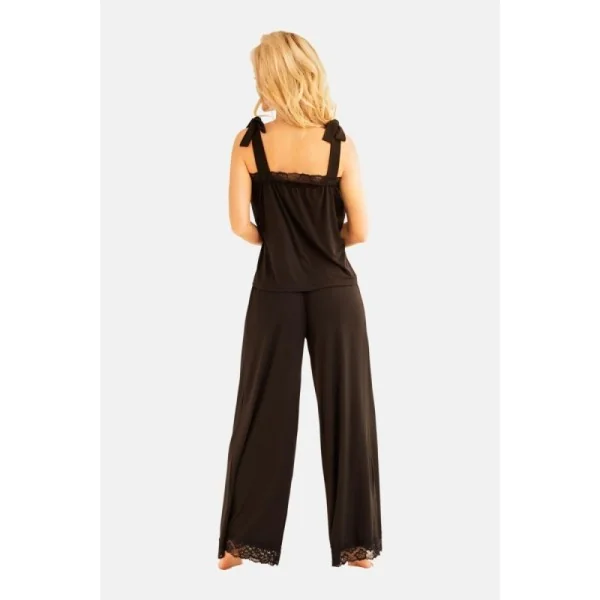 Schwarzer 2-Teilger Pyjama Ka922334 von Kalimo kaufen | Fesselliebe