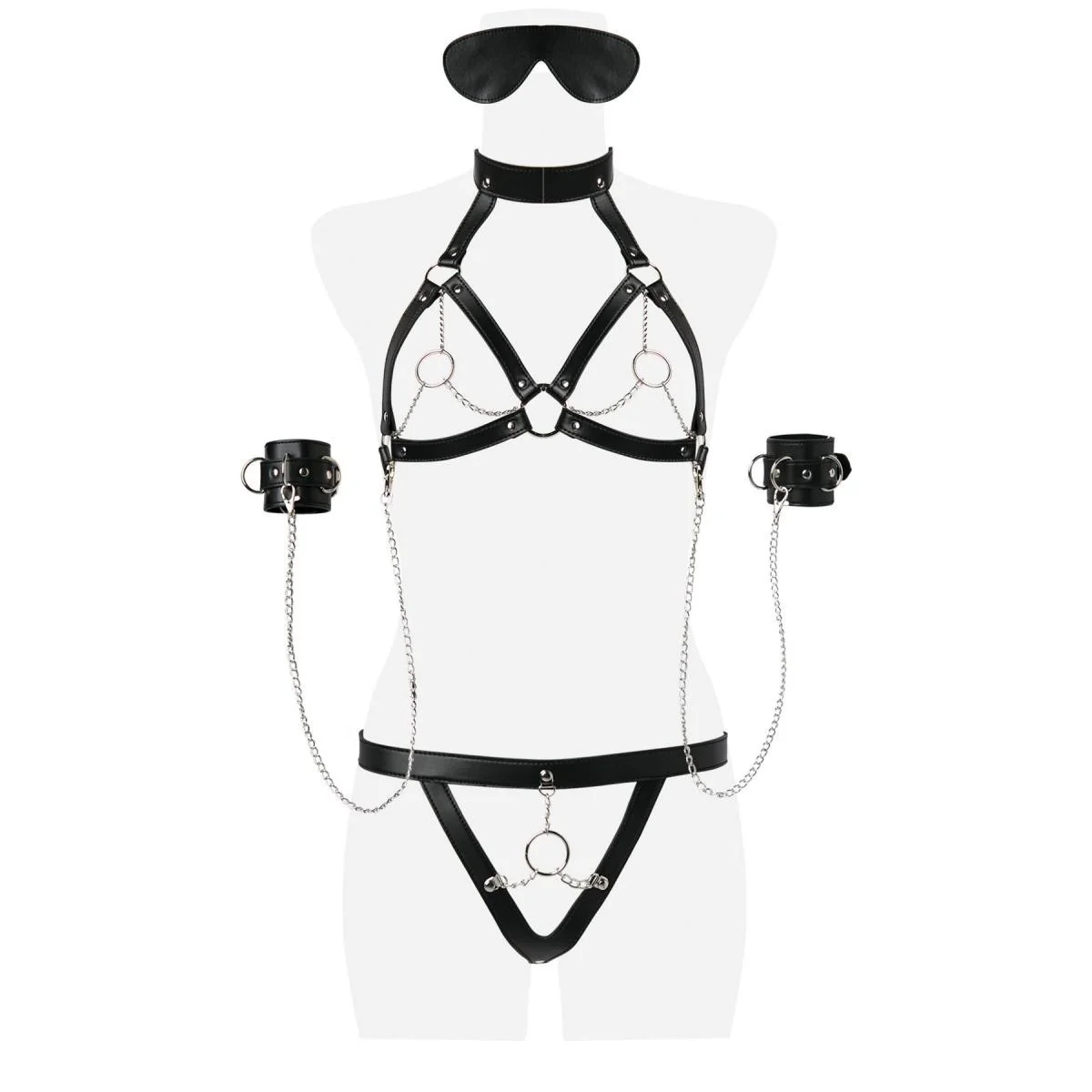 7-Teiliges Ketten-Bh-Set 14504 von Grey Velvet kaufen | Fesselliebe