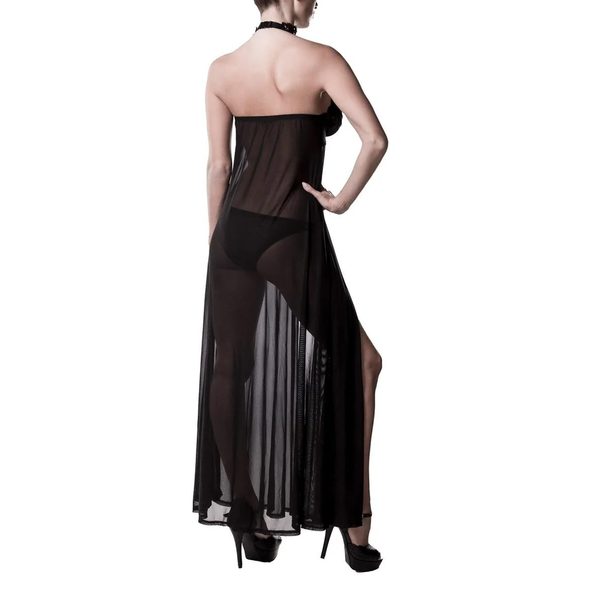 Schwarzes Negligé 20025 von Grey Velvet kaufen | Fesselliebe