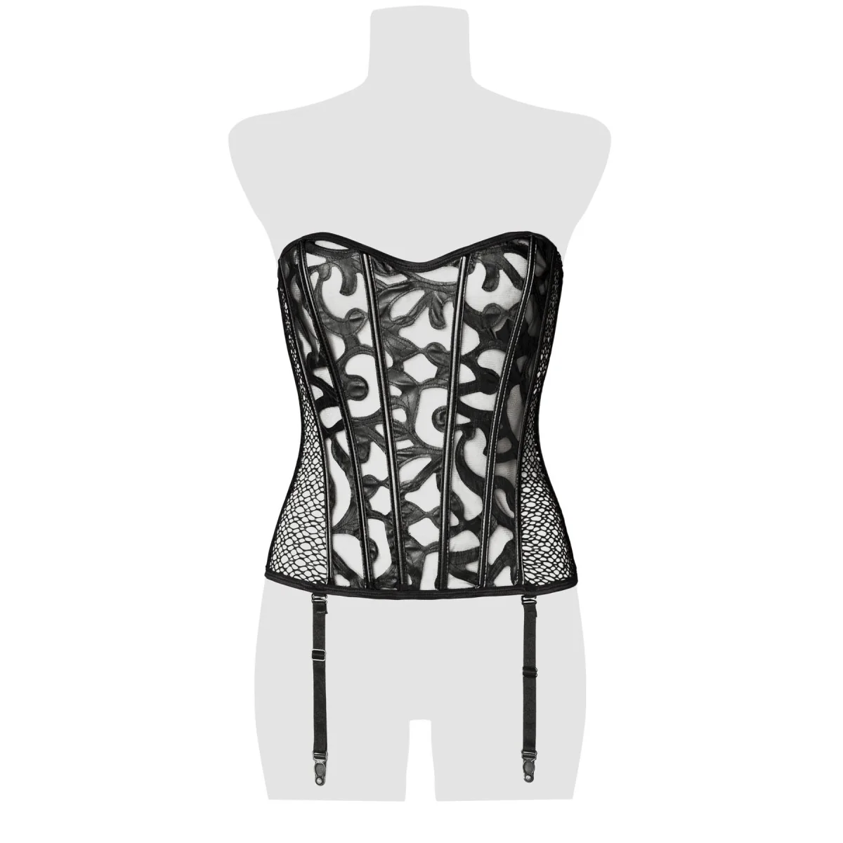 Schwarze Corsage 20001 von Grey Velvet kaufen | Fesselliebe