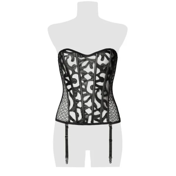 Schwarze Corsage 20001 von Grey Velvet kaufen | Fesselliebe