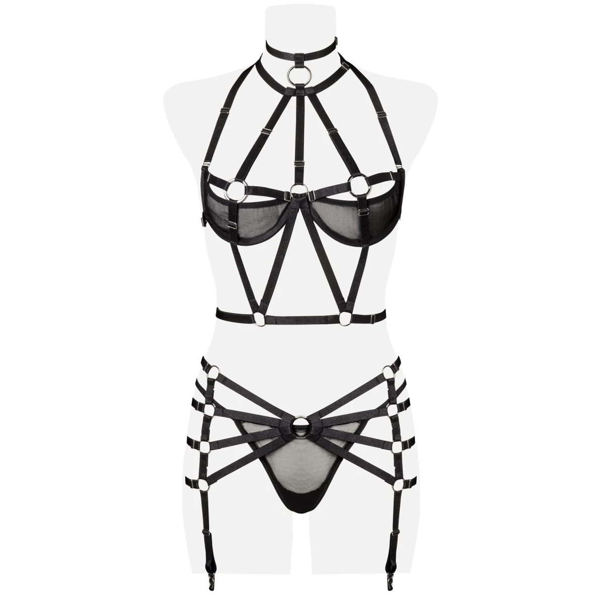 3-Teiliges Harness Set 15232 von Grey Velvet kaufen | Fesselliebe