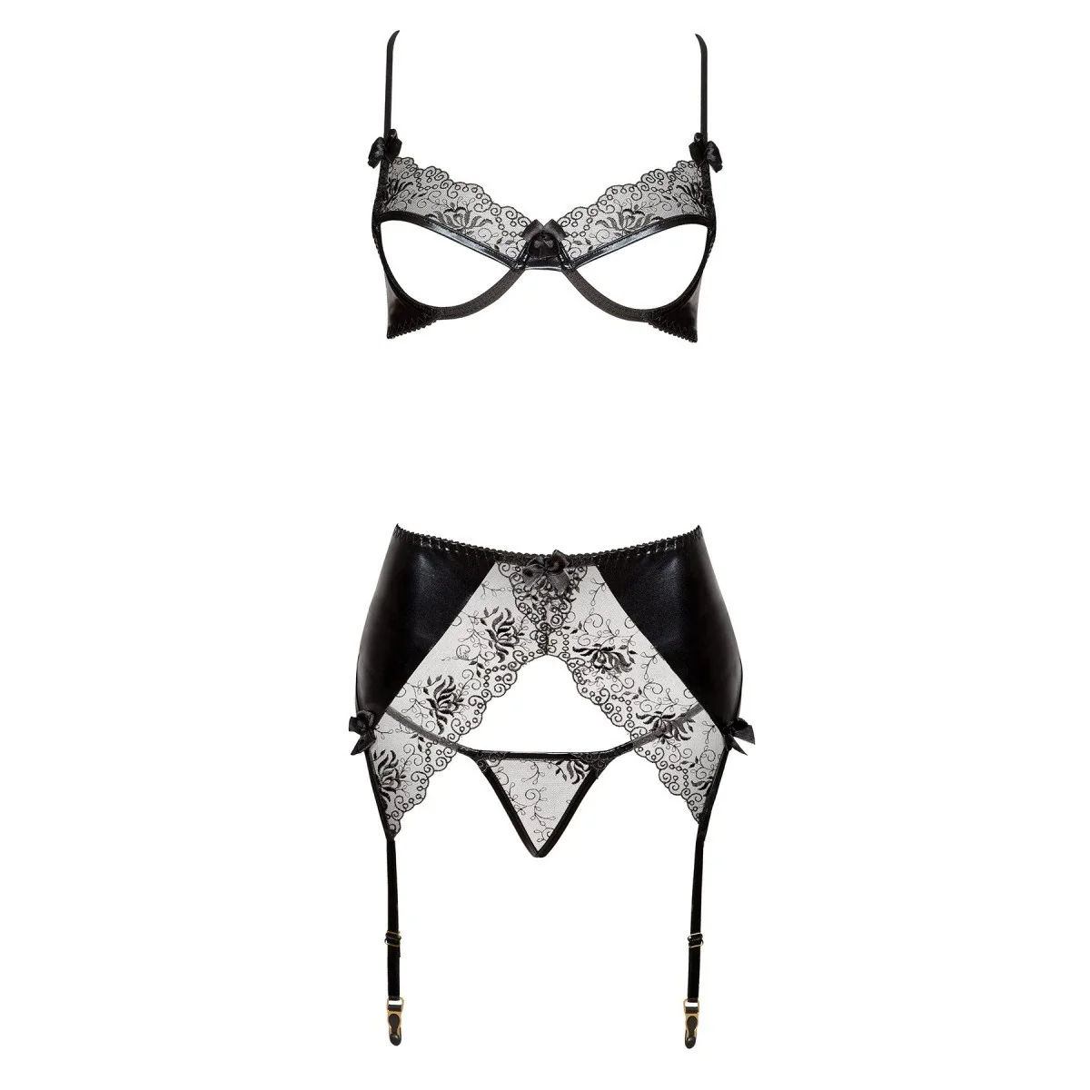 Narine Set schwarz von Beauty Night Fashion kaufen | Fesselliebe