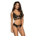 Bustier Schwarz-Beige V-9061 von Axami