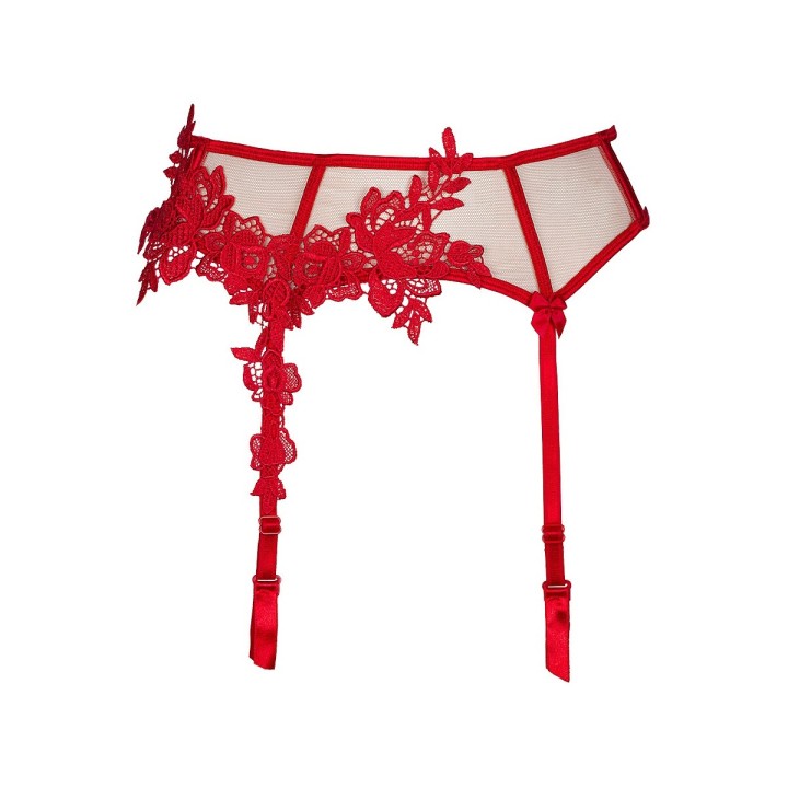 Strumpfgürtel Rot V-8862 von Axami | Fesselliebe.de