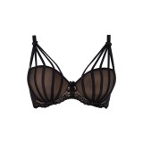 Push-Up BH Schwarz-Beige V-7541 von Axami | Fesselliebe.de
