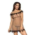 Babydoll & String Beige V-8919 von Axami