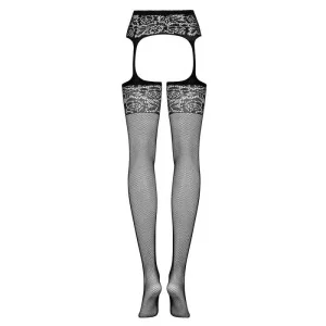 Garter Strümpfen S500 Schwarz von Obsessive