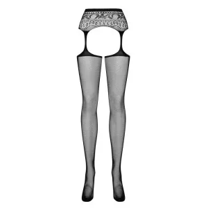 Garter Strümpfen S307 Schwarz von Obsessive