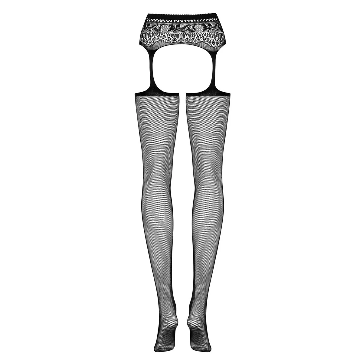Garter Strümpfen S307 Schwarz von Obsessive | Fesselliebe.de