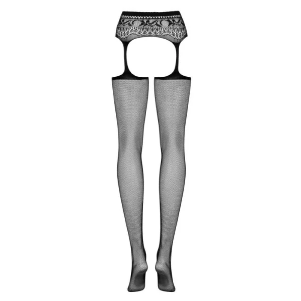 Garter Strümpfen S307 Schwarz von Obsessive | Fesselliebe.de