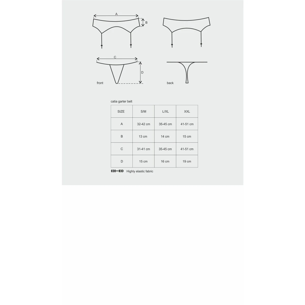 Catia Strumpfgürtel & Tanga von Obsessive | Fesselliebe.de